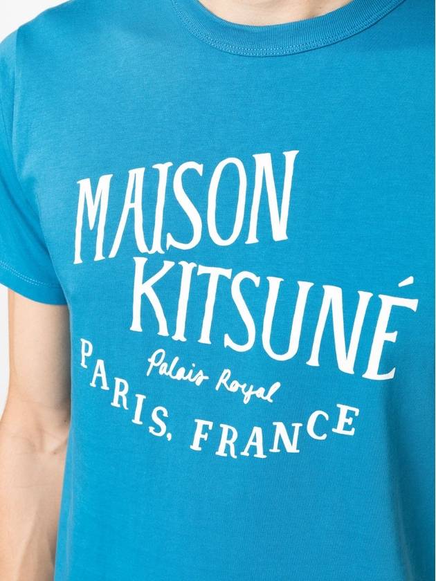 Paris Royal Classic Short Sleeve T-Shirt Sapphire - MAISON KITSUNE - BALAAN 5