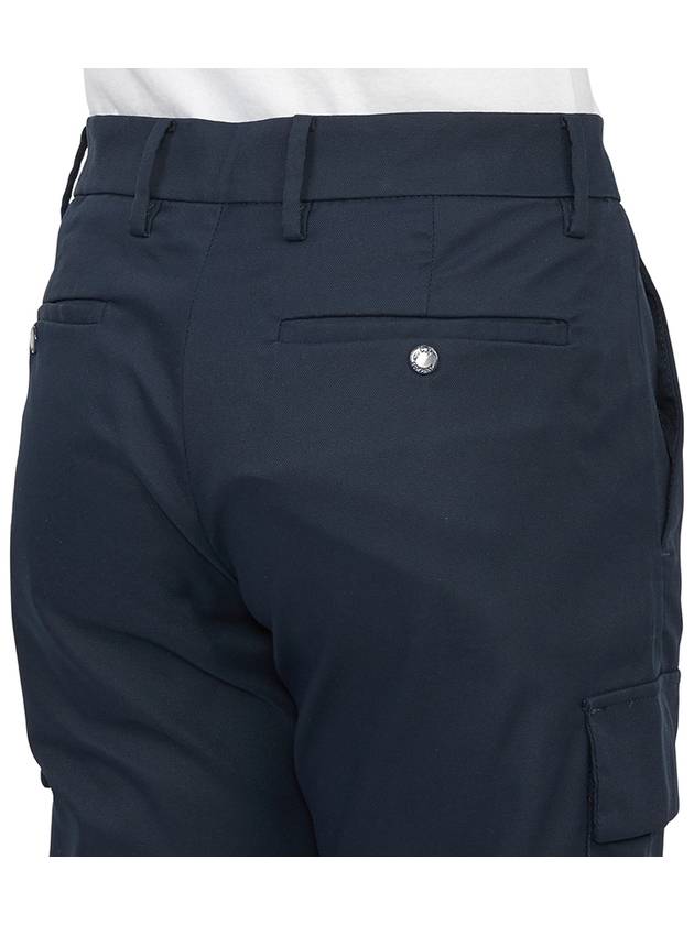 Technical Panama Ergonomic Cargo Straight Pants Navy - CP COMPANY - BALAAN 9