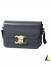 Teen Triomphe Shiny Calfskin Cross Bag Slate Grey - CELINE - BALAAN 2