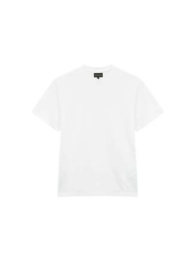 Men s Mini Eagle Crewneck T Shirt White - EMPORIO ARMANI - BALAAN 1