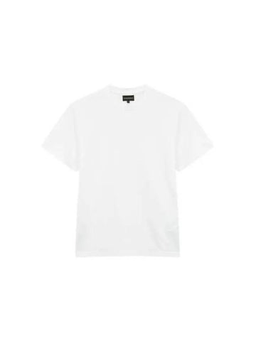 Men s Mini Eagle Crewneck T Shirt White - EMPORIO ARMANI - BALAAN 1