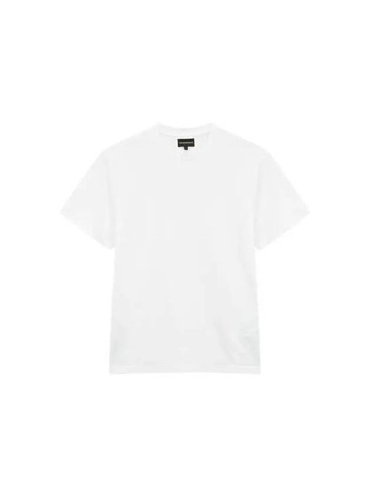 Men s Mini Eagle Crewneck T Shirt White - EMPORIO ARMANI - BALAAN 1