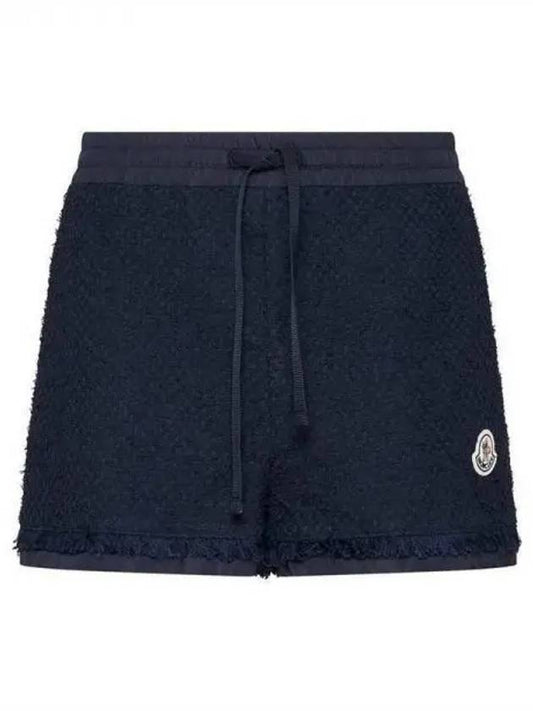 24 2B00007 597NZ 778 Logo Patch Cotton Shorts - MONCLER - BALAAN 1