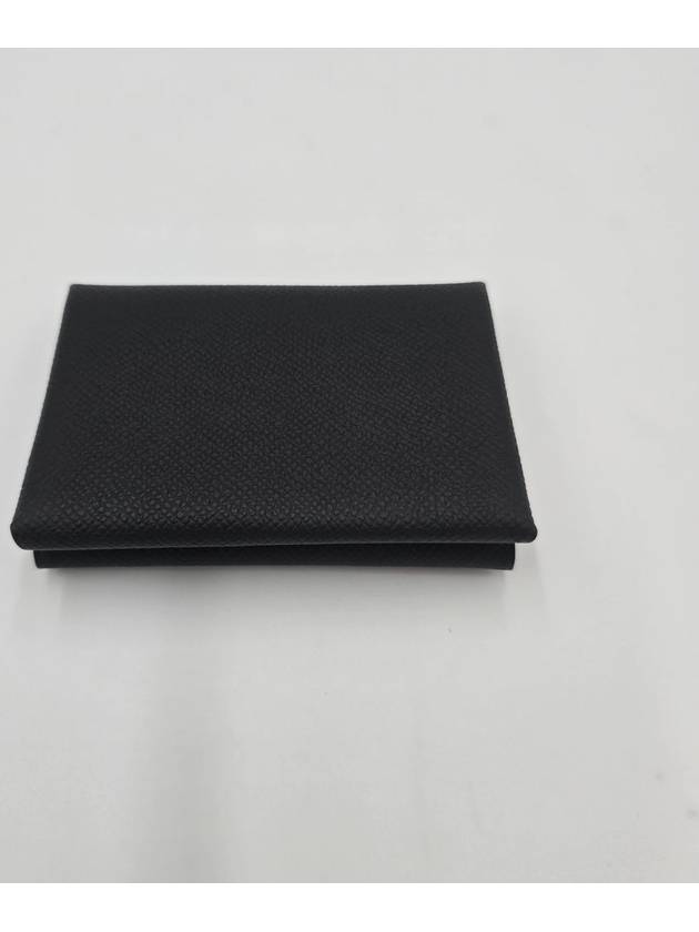 Calvi Duo Card Wallet Noir - HERMES - BALAAN 3