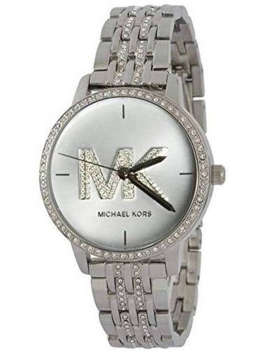 Michael Kors Melissa Quartz Crystal Silver Dial Ladies Watch MK4370 - MICHAEL KORS - BALAAN 1