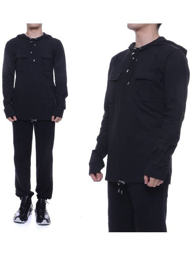 Men's Hooded Sweatshirt W4HJ624C649_176 - BALMAIN - BALAAN 1