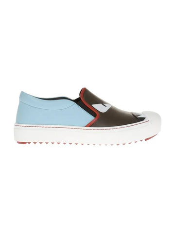 Women's Monster Slip-On Blue - FENDI - BALAAN 1