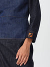 Blue Two Tones Denim Derss (FLD79 AT1A F1PNC) - FENDI - BALAAN 4