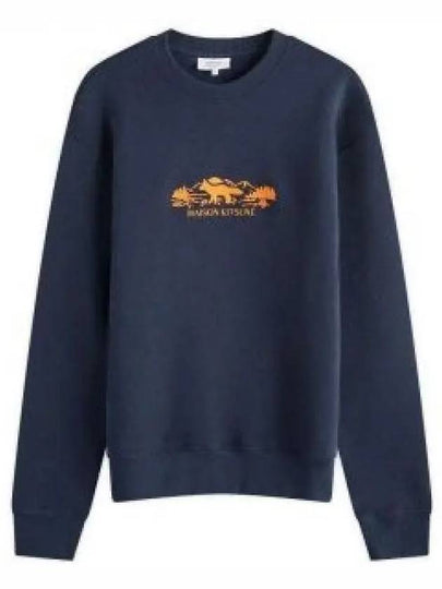 Outdoor Profile Fox Comfort Sweatshirt Navy - MAISON KITSUNE - BALAAN 2