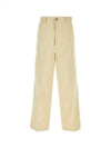 Wide Cargo Pants Beige - AMI - BALAAN 2