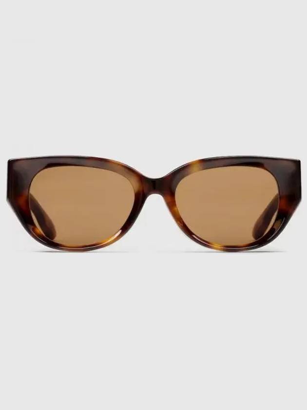 Cat eye shape frame sunglasses tortoiseshell acetate 778287J07402323 - GUCCI - BALAAN 2