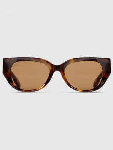 Cat eye shape frame sunglasses tortoiseshell acetate 778287J07402323 - GUCCI - BALAAN 1