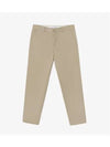 Men's Tapered Fit Cotton Stretch Chino Pants Beige - LACOSTE - BALAAN 2