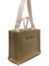 Small Raffia East West Tote Bag Beige - MARNI - BALAAN 4