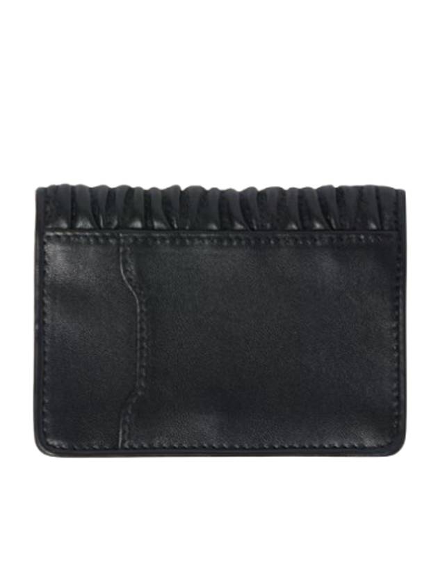 Matelasse Nappa Leather Card Wallet Black - MIU MIU - BALAAN 3