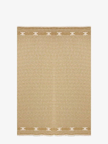 Triomphe Striped Beach Fouta Vanilla Ocre - CELINE - BALAAN 1