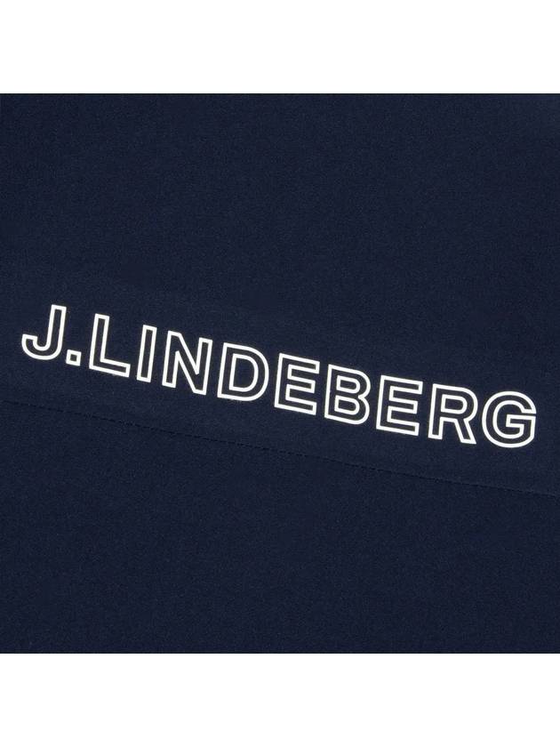 Bridge Back Logo Rain Jacket Navy - J.LINDEBERG - BALAAN 5