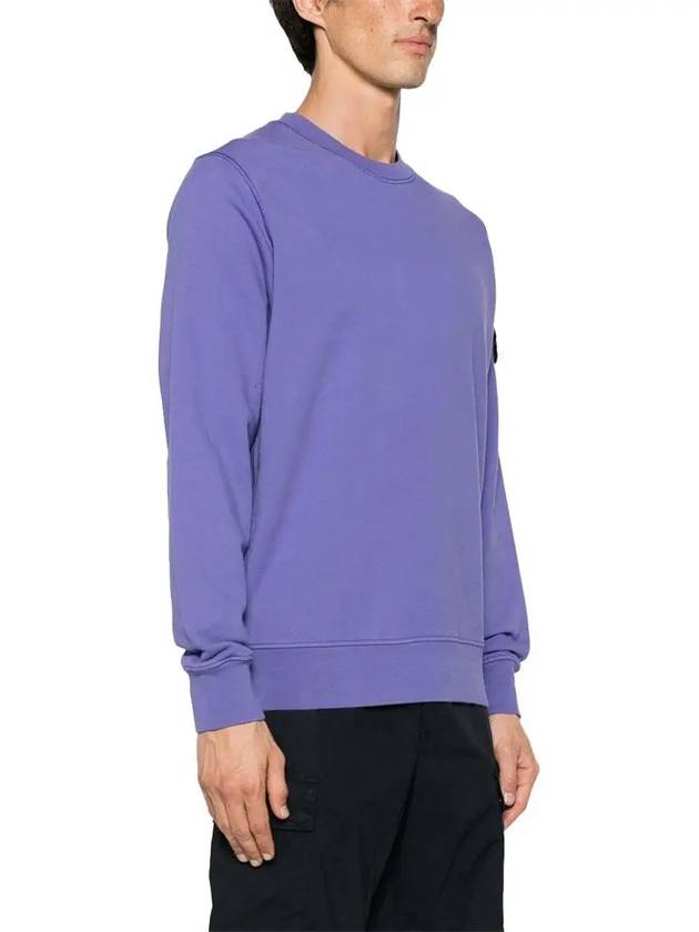 Wappen Patch Garment Dyed Sweatshirt Lavender - STONE ISLAND - BALAAN 4