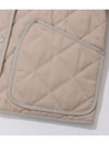 Corduroy Collar Diamond Quilted Jacket Soft Fawn - BURBERRY - BALAAN 5