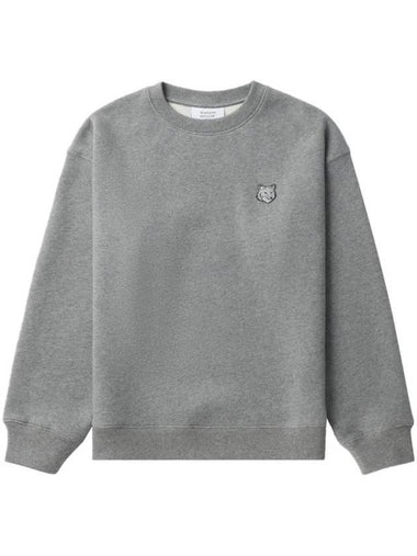 Bold Fox Head Patch Comfort Sweatshirt Grey Melange - MAISON KITSUNE - BALAAN 1