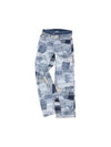 Brno patchwork print wide jeans apa683m BLUE - ANDERSSON BELL - BALAAN 2