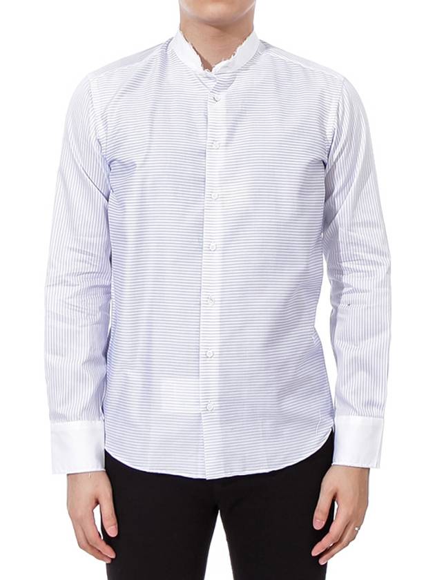 Men's Striped Long Sleeve Shirt Sky Blue - ETRO - BALAAN.