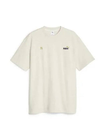 No 1 Logo Celebration Short Sleeve T Shirt Beige 621739 90 - PUMA - BALAAN 1