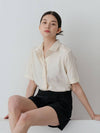 Mona Lace Line Shirt Ivory - YOUNESS - BALAAN 2