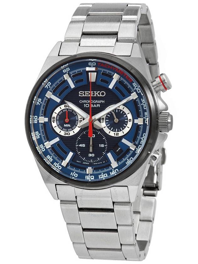 Seiko Chronograph Quartz Blue Dial Men's Watch SSB407P1 - SEIKO - BALAAN 1