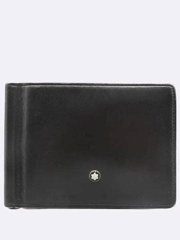 108945 Black Leather 4CC Money Clip Bicycle Wallet - MONTBLANC - BALAAN 1