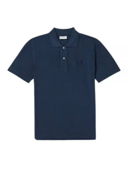 Bold Fox Head Patch Comfort Polo Shirt Ink Blue - MAISON KITSUNE - BALAAN 2