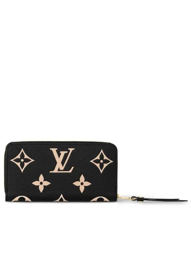 Zippy Monogram Long Wallet Black Beige - LOUIS VUITTON - BALAAN 7