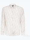 FF Linen Long Sleeve Shirt Rock - FENDI - BALAAN 2