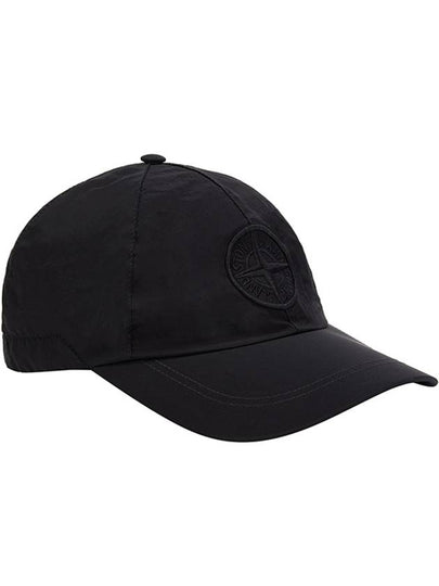 Wrinkled Nylon Metal 6 Panel Ball Cap Black - STONE ISLAND - BALAAN 2