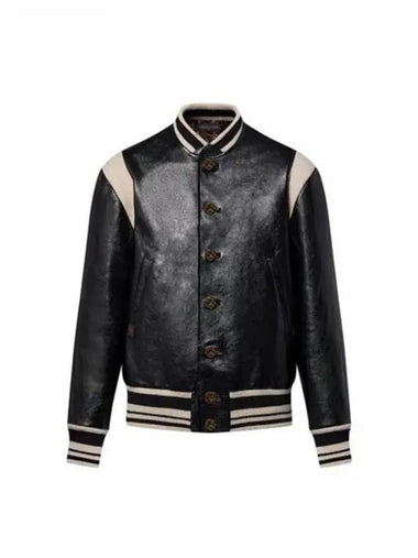 Graphic Leather Varsity Jacket 1AFGJQ - LOUIS VUITTON - BALAAN 1