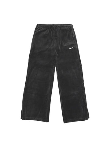 Sportswear Velor Wide Track Pants Black - NIKE - BALAAN 1