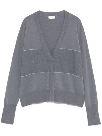 Peserico Wool Cardigan With Lurex Detail - PESERICO - BALAAN 1