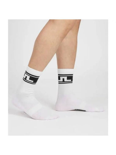 Percy Logo Socks Black White - J.LINDEBERG - BALAAN 1