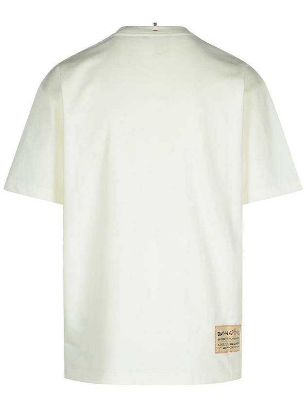 Moncler Grenoble White Cotton T-Shirt - MONCLER - BALAAN 3