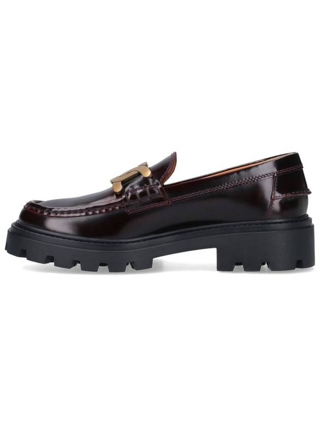 Women's Kate Metal Chain Leather Loafer Brown - TOD'S - BALAAN 9