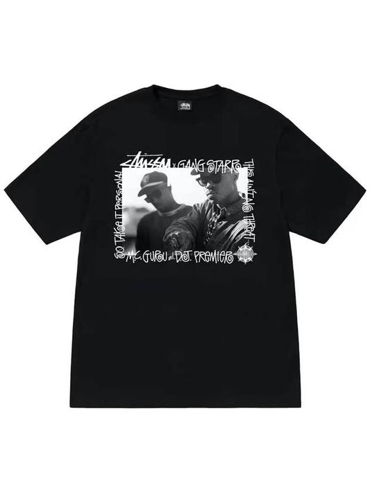 Gang Star Take It Personal Short Sleeve T-Shirt Black - STUSSY - BALAAN 2