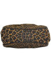 Women s 8BR628 Zuka Leopard Fabric Gold Logo Decorated Shoulder Bag - FENDI - BALAAN 4