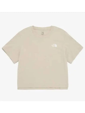 The North Face NT7UQ45C Women s Cotton Basic Short Sleeve Round Tee - THE NORTH FACE - BALAAN 1