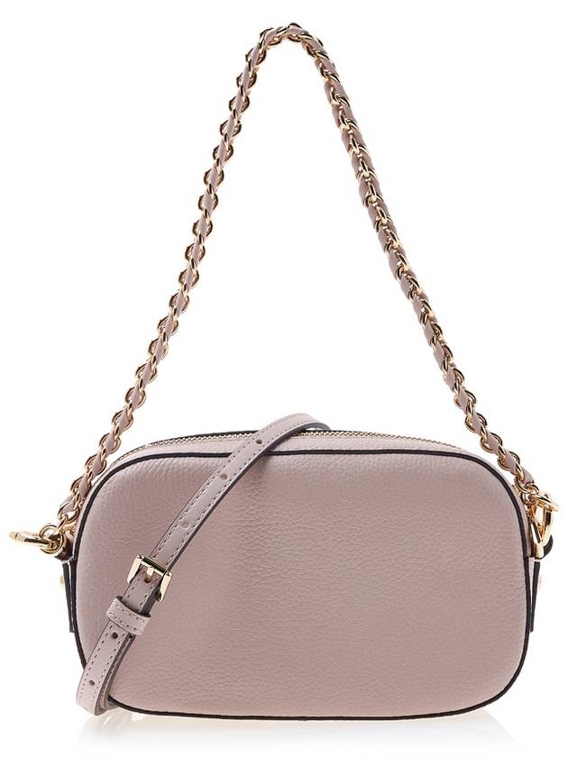 Jet Set Logo Leather Cross Bag Brown Soft - MICHAEL KORS - BALAAN 4