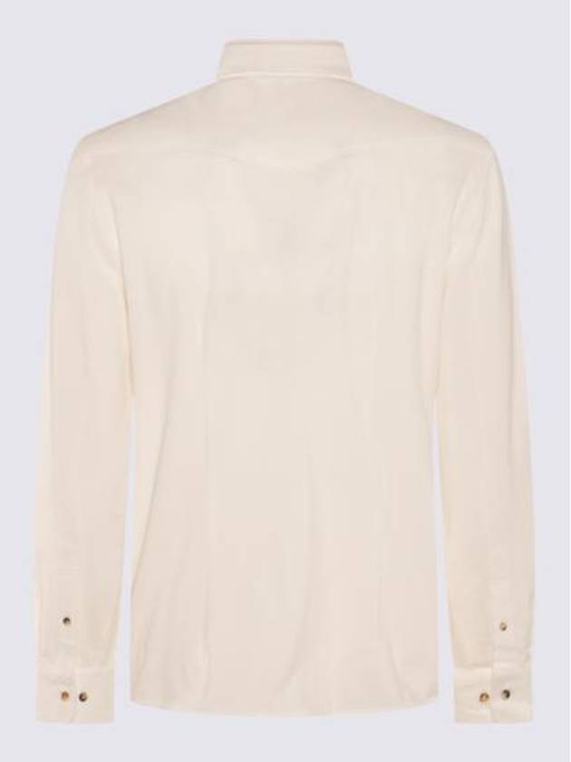 Cotton Long Sleeve Shirt White - BRUNELLO CUCINELLI - BALAAN 6