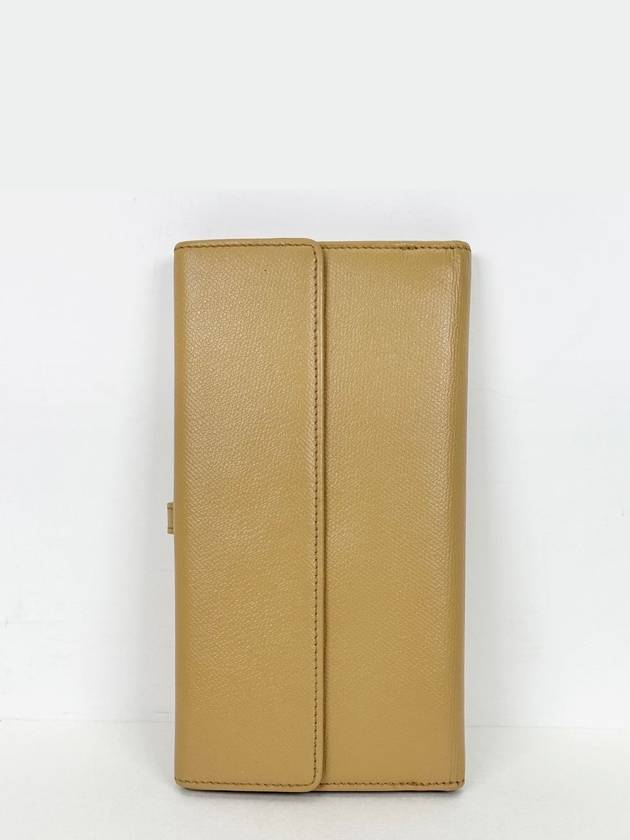 Vintage beige yellow leather long wallet3VCHW24936 - CHANEL - BALAAN 5