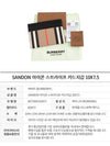 Sandon Icon Stripe Card Wallet Beige Black - BURBERRY - BALAAN 3