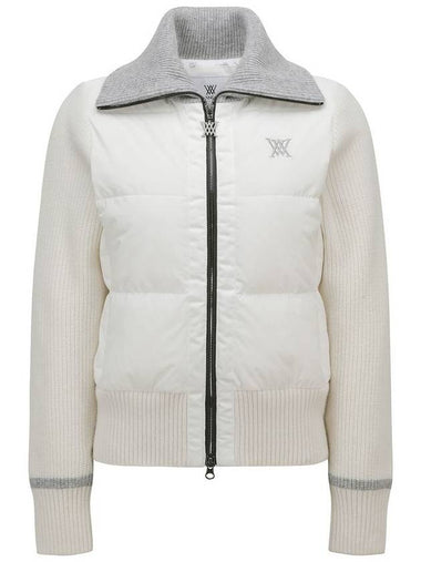 Official WOMEN HYBRID KNIT JACKET IV - ANEWGOLF - BALAAN 1