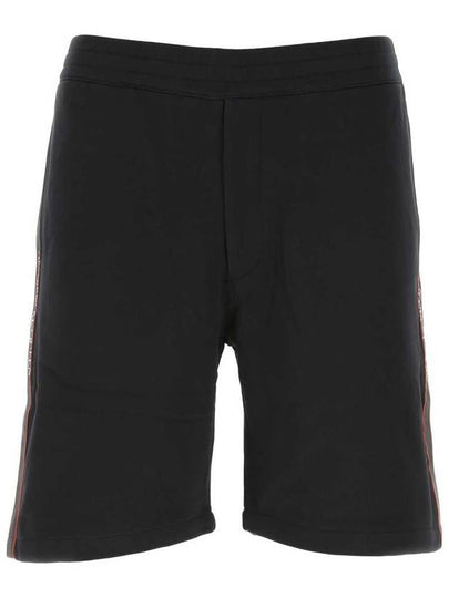 side logo band shorts black - ALEXANDER MCQUEEN - BALAAN 2