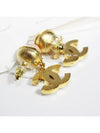 CC Logo Pearl Crystal Drop Earrings Gold - CHANEL - BALAAN 9